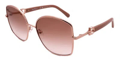 Ferragamo Sf304s-772-58-18-140 In Brown