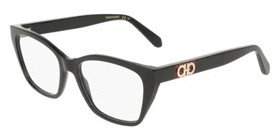 Ferragamo Sf3074 001 Women's Glasses Black Size 54 - Free Lenses - Blue Light Block Available