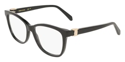 Ferragamo Sf3076 001 Women's Glasses Black Size 54 - Free Lenses - Blue Light Block Available