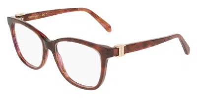 Ferragamo Sf3076 240 Women's Glasses Tortoiseshell Size 54 - Free Lenses - Blue Light Block Available In Brown