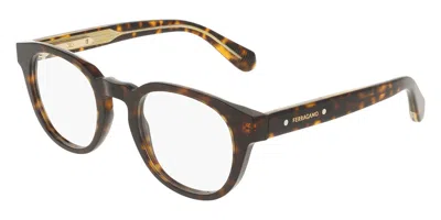 Ferragamo Sf3083 242 Men's Glasses Tortoiseshell Size 50 - Free Lenses - Blue Light Block Available In Brown