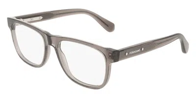 Ferragamo Sf3084 020 Men's Glasses Clear Size 56 - Free Lenses - Blue Light Block Available In Gray