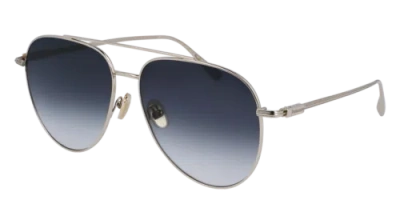 Pre-owned Ferragamo Sf308s 715 Light Gold/blue Gradient 61/15/145 Male Sunglasses