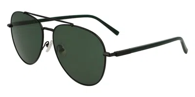 Ferragamo Sf316s 002 Men's Sunglasses Black Size 61 In Green