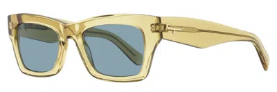 Ferragamo Sf996scp Bold Rectangular Sunglasses In Yellow