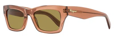 Ferragamo Sf996scp Bold Rectangular Sunglasses In Multi