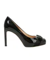 Ferragamo Shallow High-heeled Shoes In Black