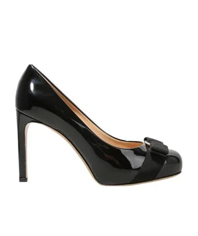 Ferragamo Shallow High-heeled Shoes In Black