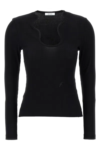 FERRAGAMO FERRAGAMO SHAPED NECKLINE SWEATER