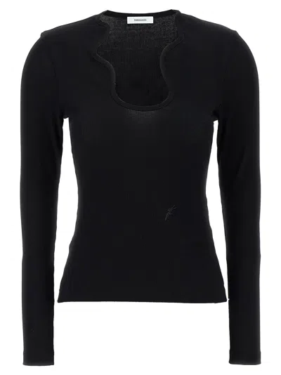 FERRAGAMO SHAPED NECKLINE SWEATER
