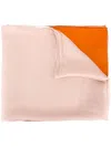Ferragamo Sheer Colour Drained Scarf In Neutrals