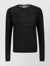 Ferragamo Sheer Fabric Ribbed Texture Long Sleeves