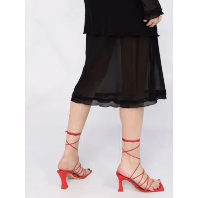 Ferragamo Sheer Jersey Tunic In Black