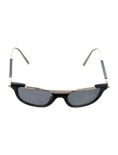 Pre-owned Ferragamo Shield Tinted Sunglasses In Black