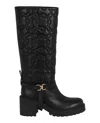 Ferragamo Shiran Knee-high Leather Boot In Black