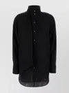 Ferragamo Shirt Silk Cuffs Buttoned In Black