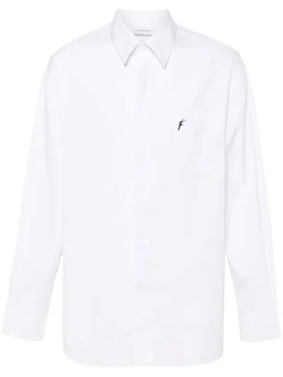 Ferragamo Shirt With Logo In White