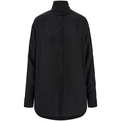 FERRAGAMO SHIRTS BLACK