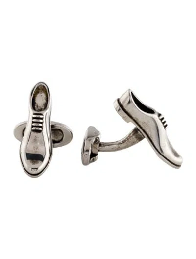 Pre-owned Ferragamo Shoe Cufflinks In Multi
