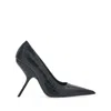 Ferragamo Eva Crocodile Leather Pumps In Black