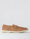 Ferragamo Gancini Mocassins Men In Beige