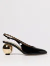 Ferragamo Detailed Archive Heel 01k4437848791c Nerobiscotto In Black