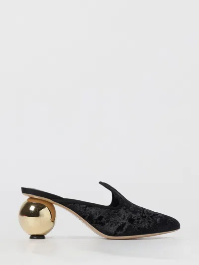 Ferragamo Heeled Mules Tasha In Black