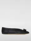 Ferragamo Vara Bow Ballet Flats In Black