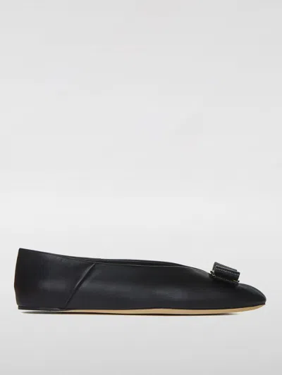 FERRAGAMO BALLET FLATS FERRAGAMO WOMAN COLOR BLACK,F71614002