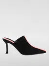 Ferragamo Ladies Black Graphic Insert Sophye Mules In Black