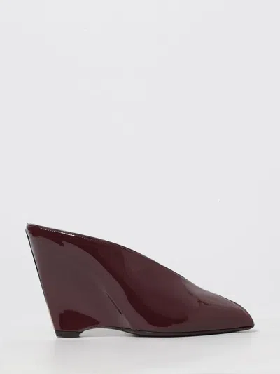 FERRAGAMO WEDGE SHOES FERRAGAMO WOMAN COLOR BURGUNDY,434283050