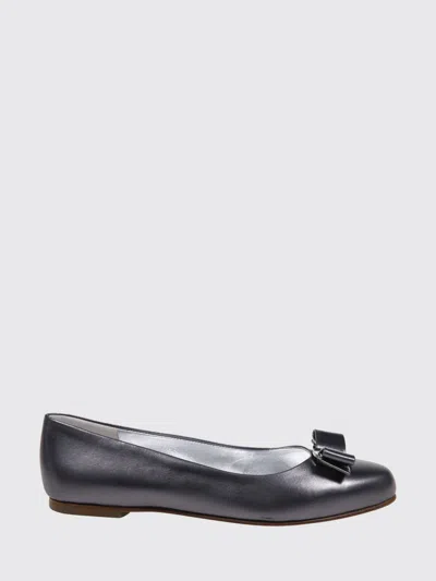 FERRAGAMO BALLET FLAT FERRAGAMO WOMAN COLOR LEAD,H61860213