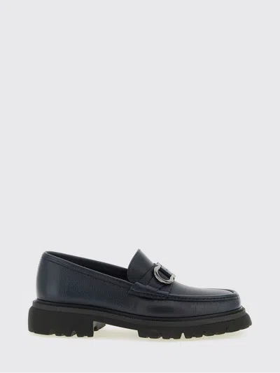 Ferragamo Shoes  Men Color Blue In Black