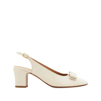 Ferragamo Women Mascarpone Vara Bow Slingback Pumps In Neutral