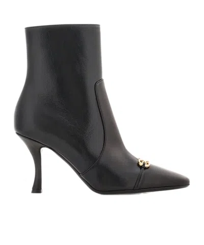 Ferragamo Short Boot In Black
