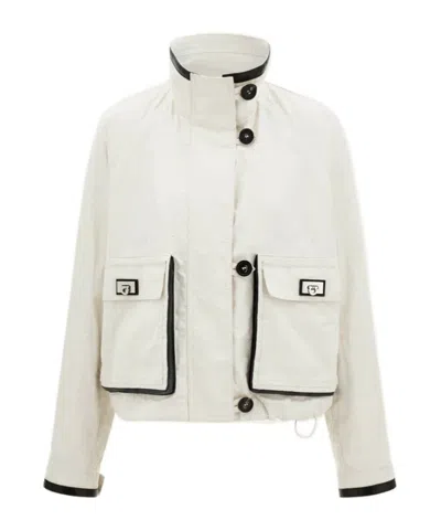 Ferragamo Short Jacket In White