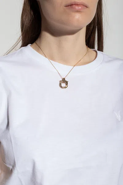 Ferragamo Short Necklace In Gold