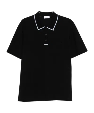 Ferragamo Short-sleesleeved Polo Shirt In Black