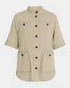 Ferragamo Longline Cotton-blend Utility Jacket