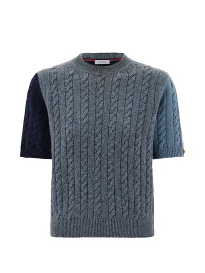 Ferragamo Short Sleeve Gancio Detail Top In Multi