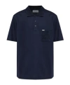 Ferragamo V-neck Polo With Jacquard Pocket Detail