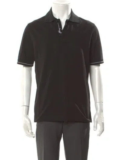 Pre-owned Ferragamo Short Sleeve Shirt In Black