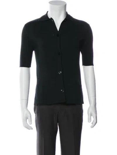 Pre-owned Ferragamo Short Sleeve Shirt In Green