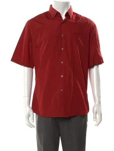 Pre-owned Ferragamo Short Sleeve Shirt In Red