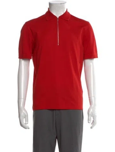 Pre-owned Ferragamo Short Sleeve Shirt In Red