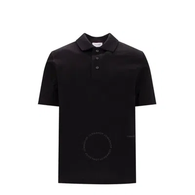 Ferragamo Short-sleeved Cotton Polo Shirt In Black