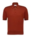 Ferragamo Short-sleeved Polo Shirt In Red