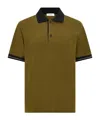 Ferragamo Color-block Short Sleeved Polo T-shirt In Brown