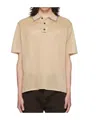 Ferragamo Short-sleeved Polo Shirt In Nude