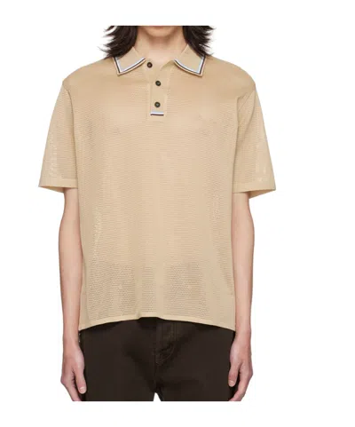 Ferragamo Short-sleeved Polo Shirt In Nude